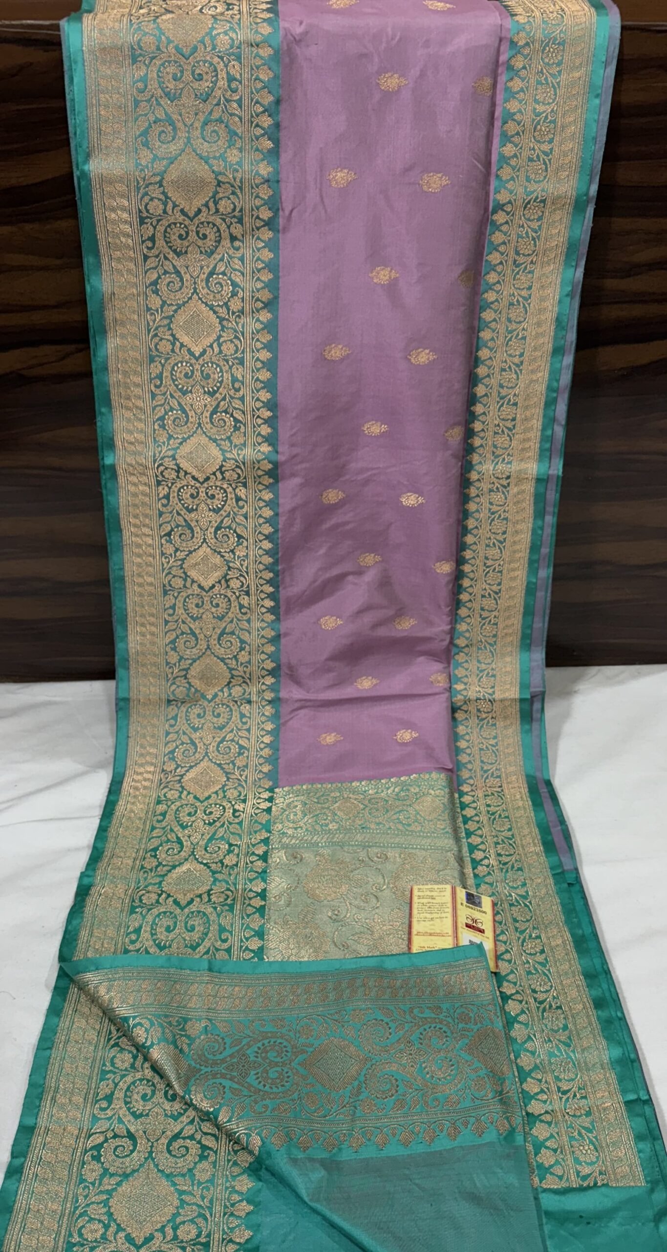 Pure katan Silk Saree Contrast