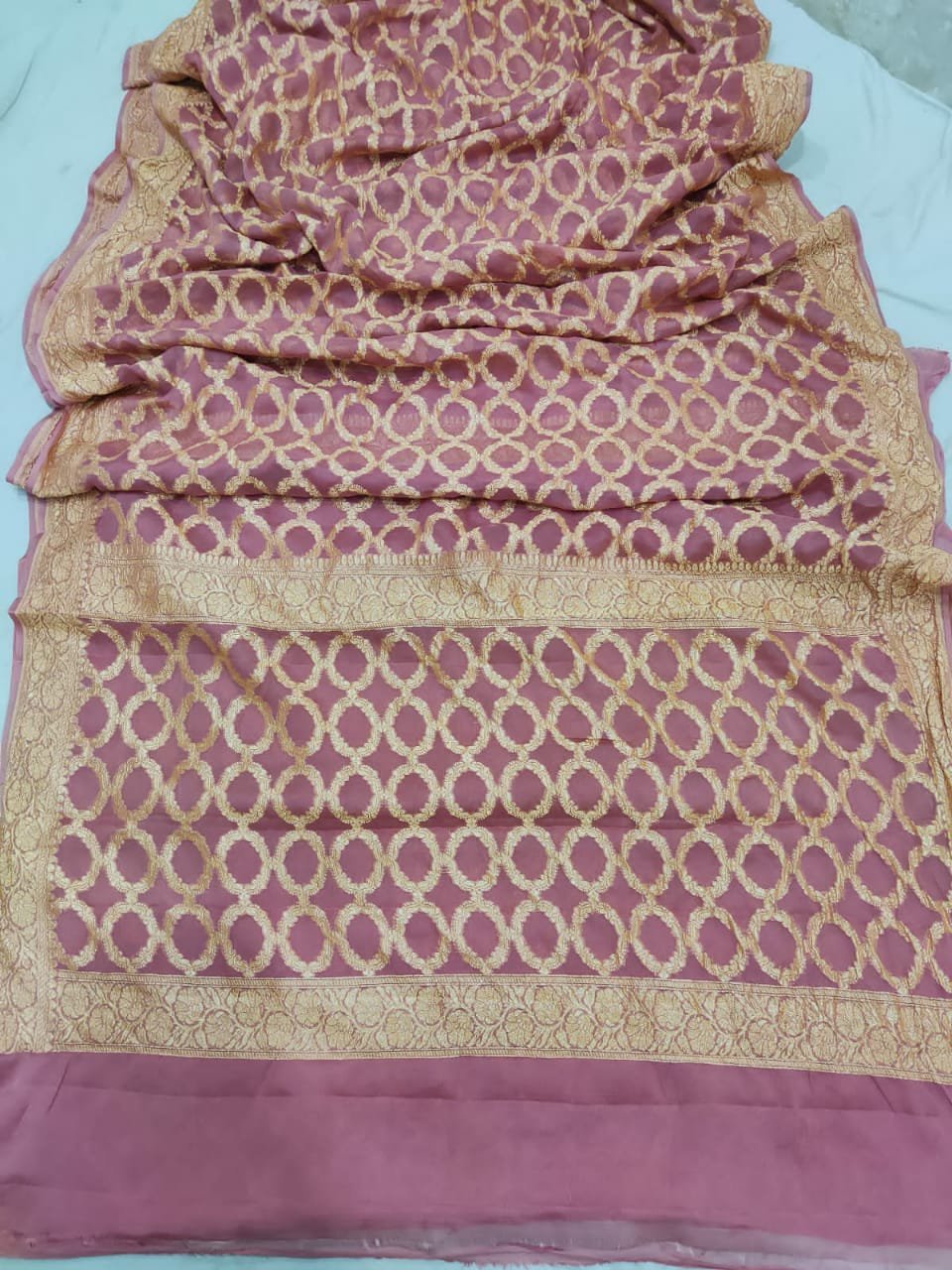 Khaddi Georgette Banarasi Saree