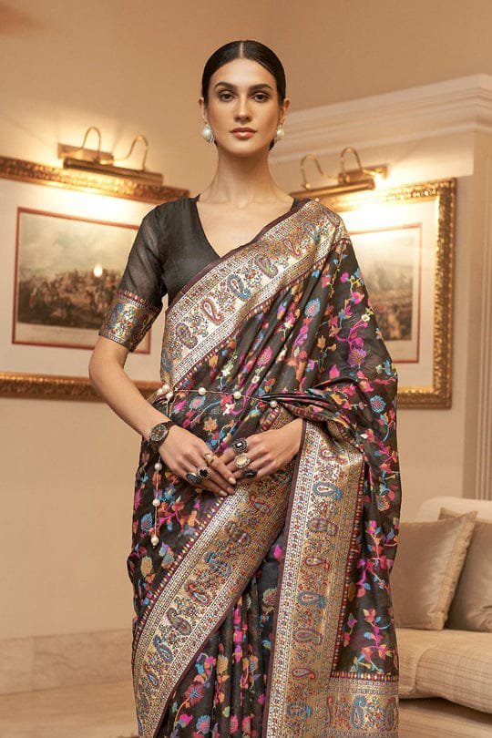 Pushmeena Weaving Saree