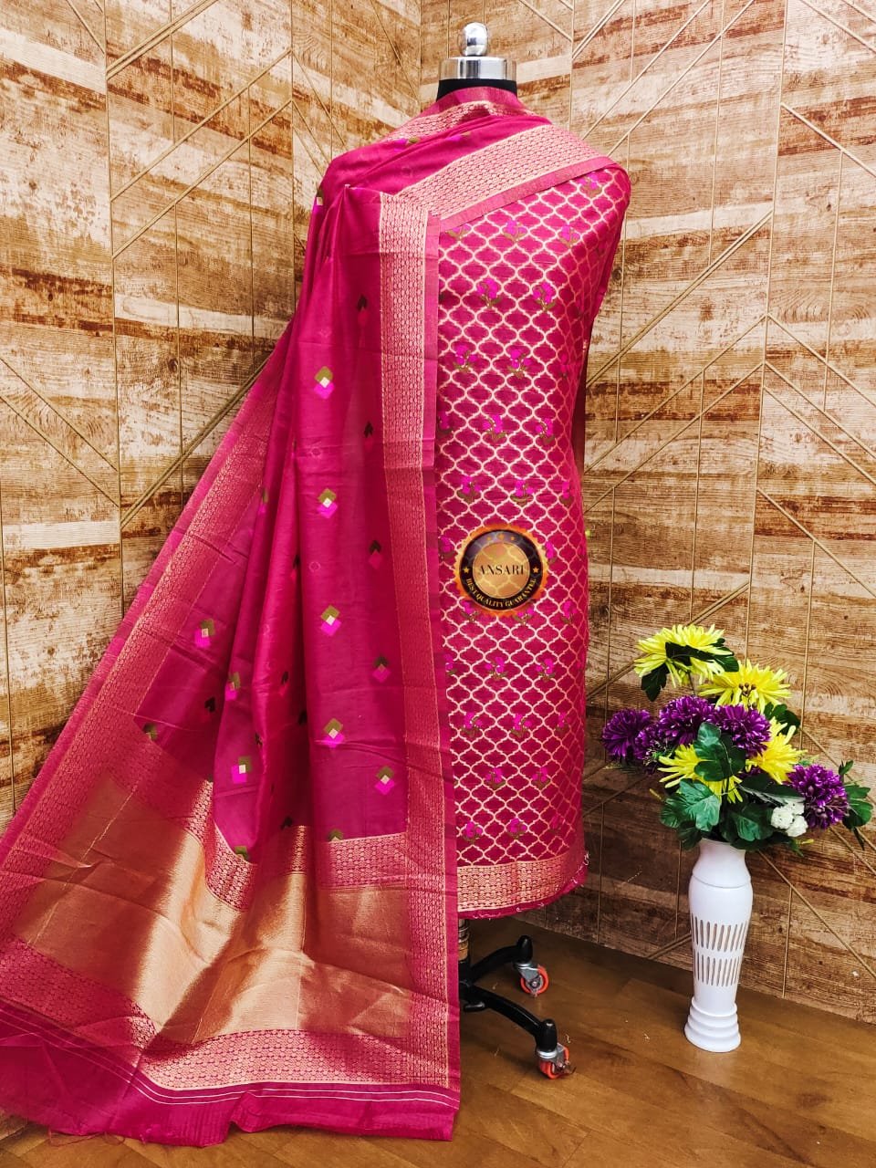 banarasi jamdani suit wholesale supplier 14 pcs Bundle