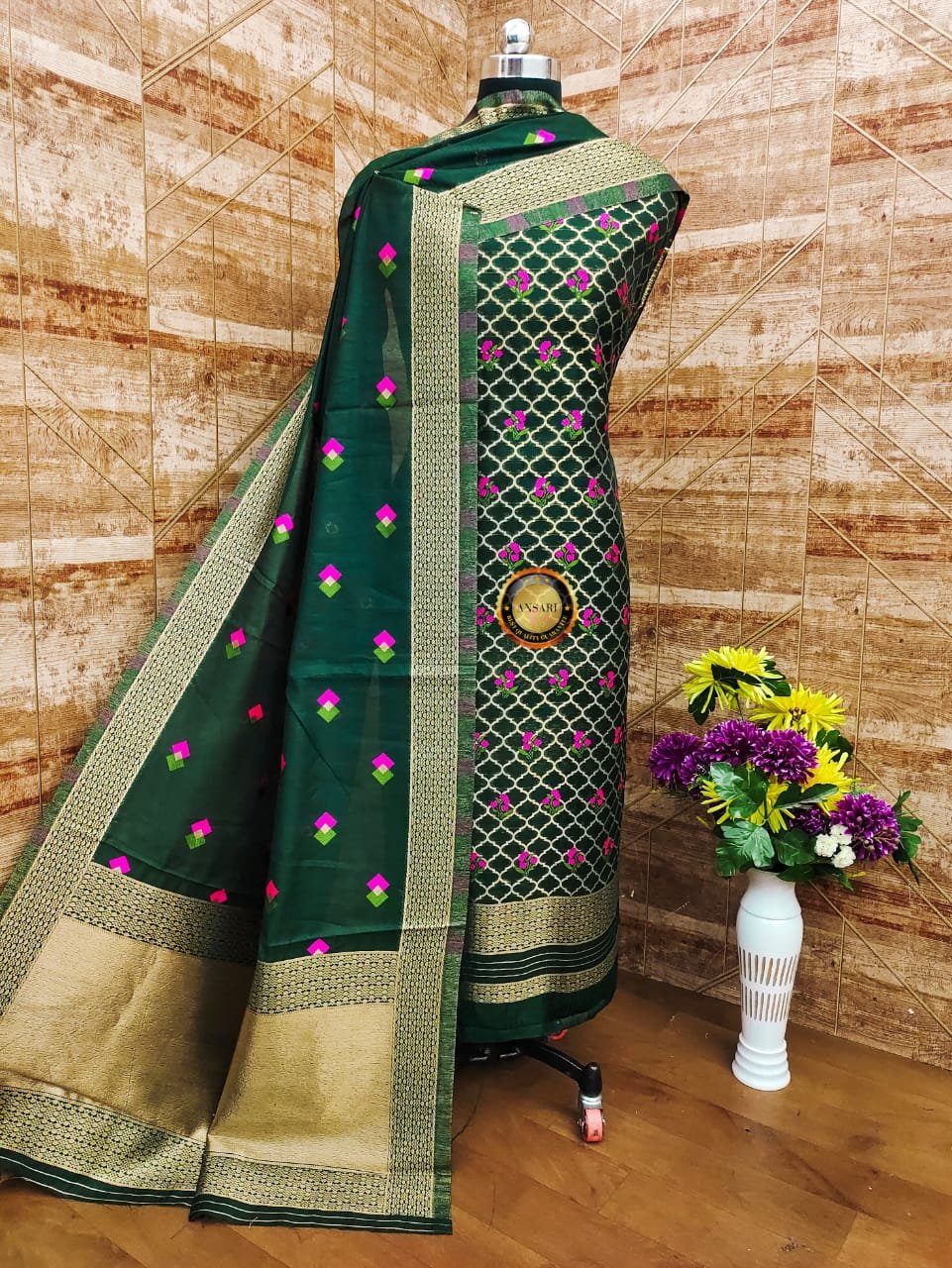 banarasi jamdani suit wholesale supplier 14 pcs Bundle