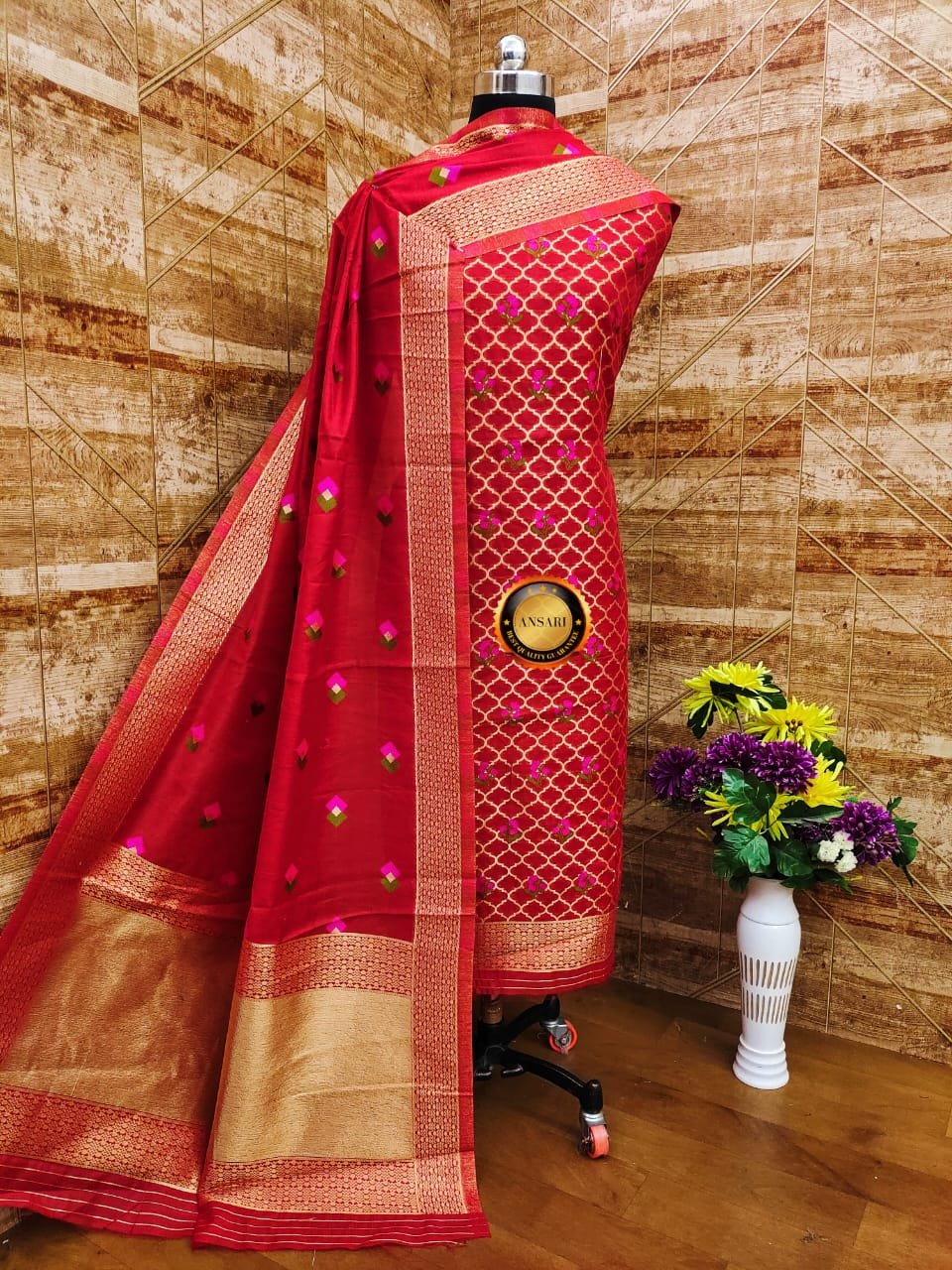 banarasi jamdani suit wholesale supplier 14 pcs Bundle