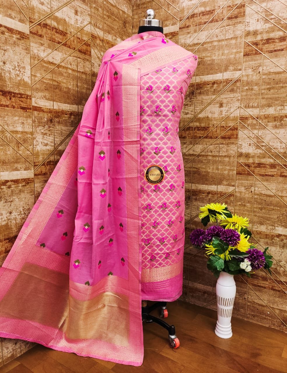 banarasi jamdani suit wholesale supplier 14 pcs Bundle