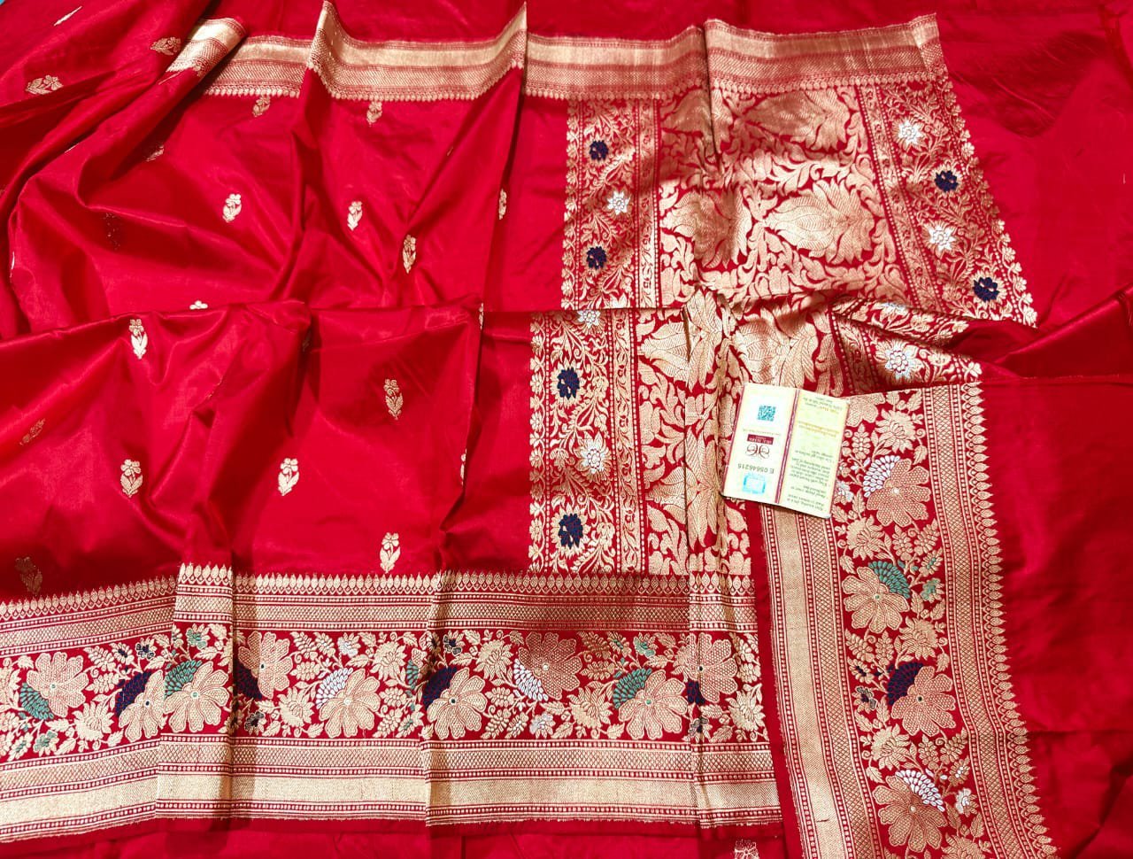 Pure Katan Banarasi Meena Saree