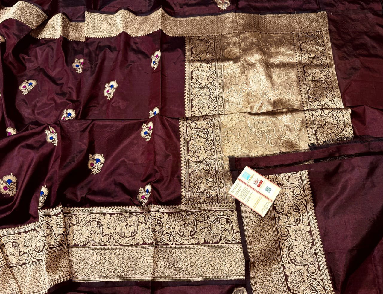 Pure Katan Banarasi Meena Saree