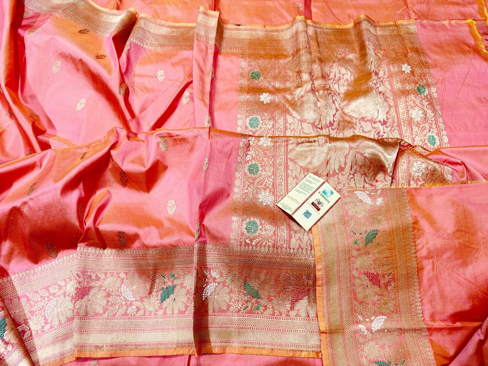 Pure Katan Banarasi Meena Saree