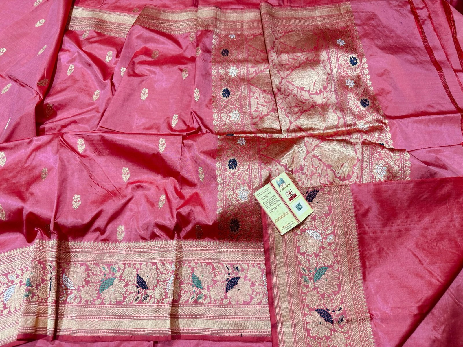 Pure Katan Banarasi Meena Saree