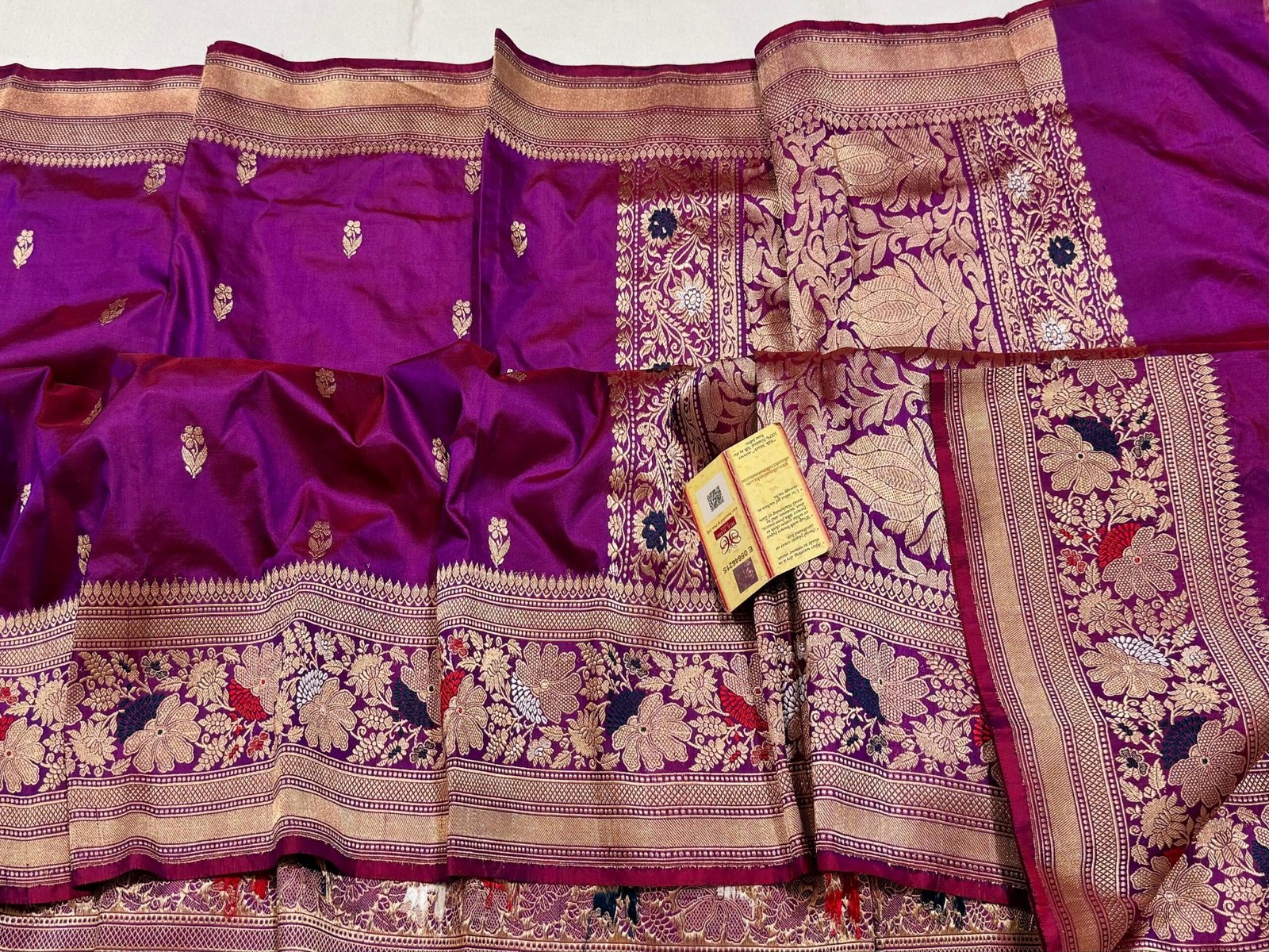 Pure Katan Banarasi Meena Saree