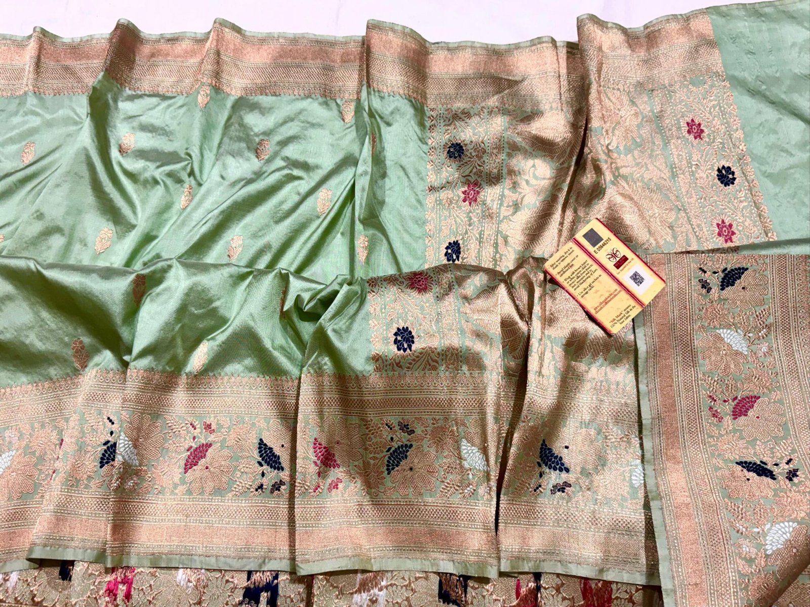 Pure Katan Banarasi Meena Saree