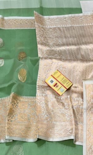 Kora Organza Banarasi Saree