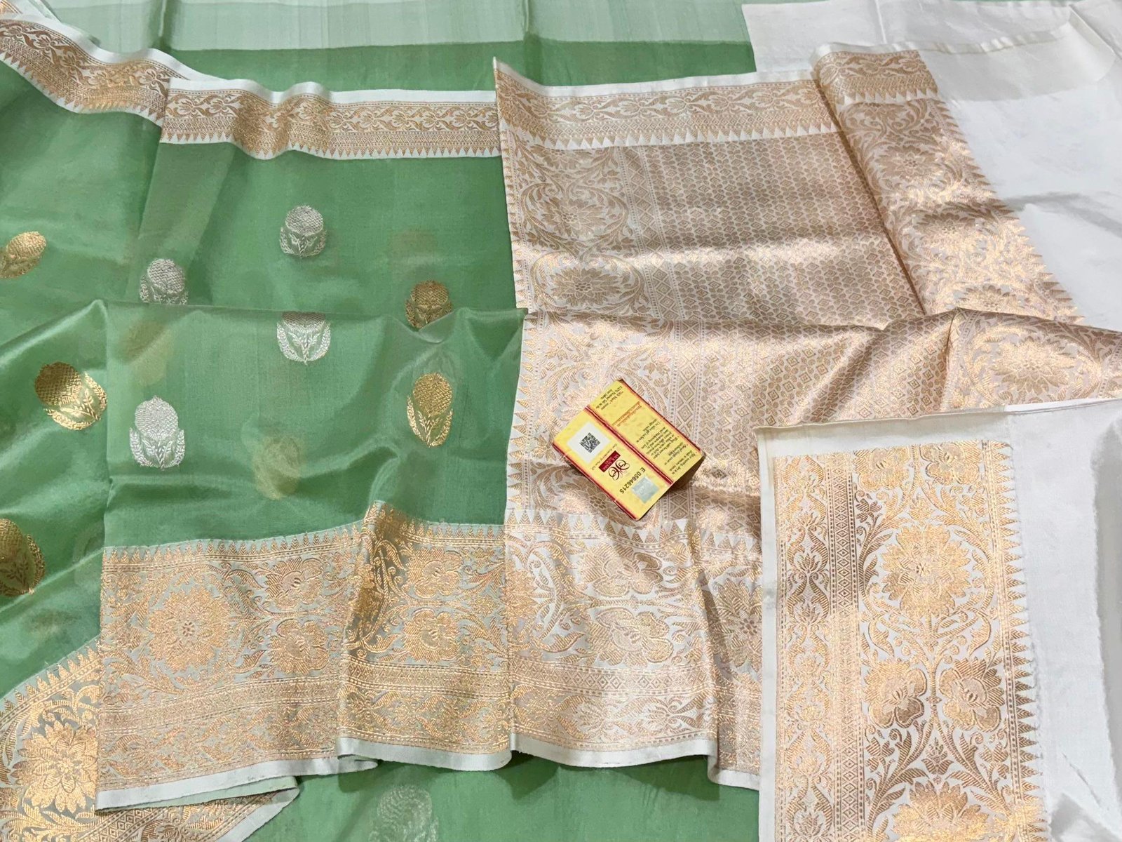 Kora Organza Banarasi Saree