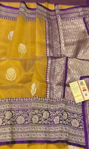 Kora Organza Banarasi Saree