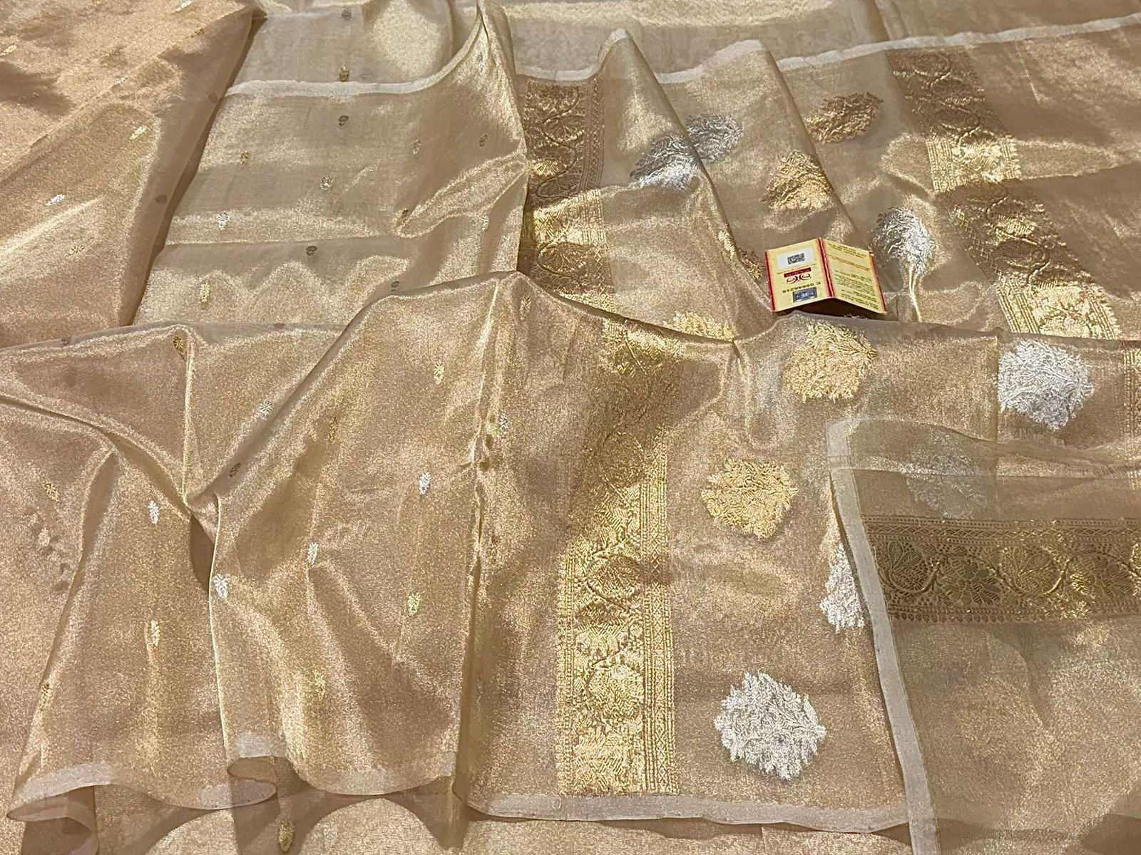 Banarasi Handloom Silk Tissue Saree