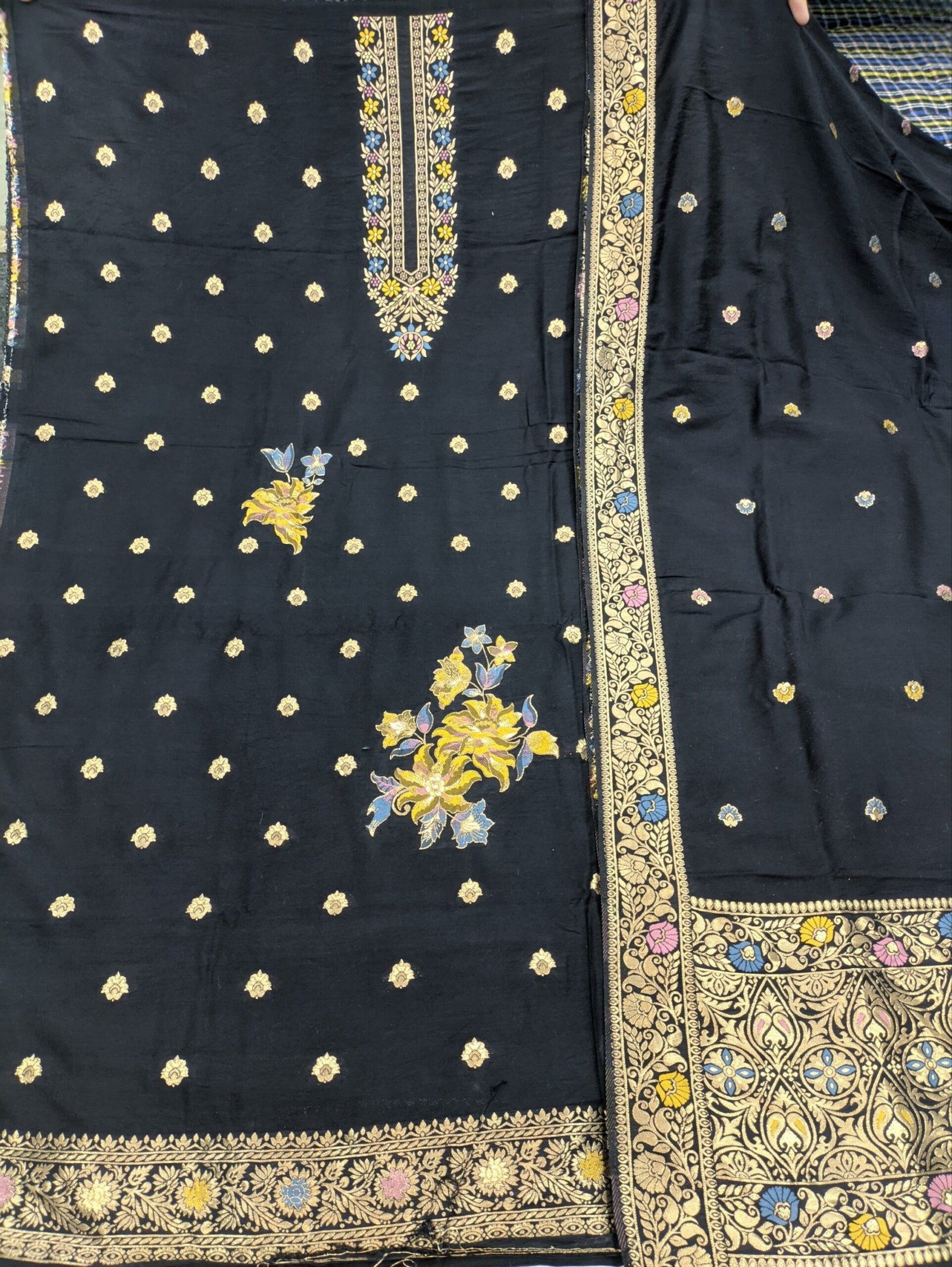 Dyeable Muslin jacquard Suit wholesale 8 pcs bundle