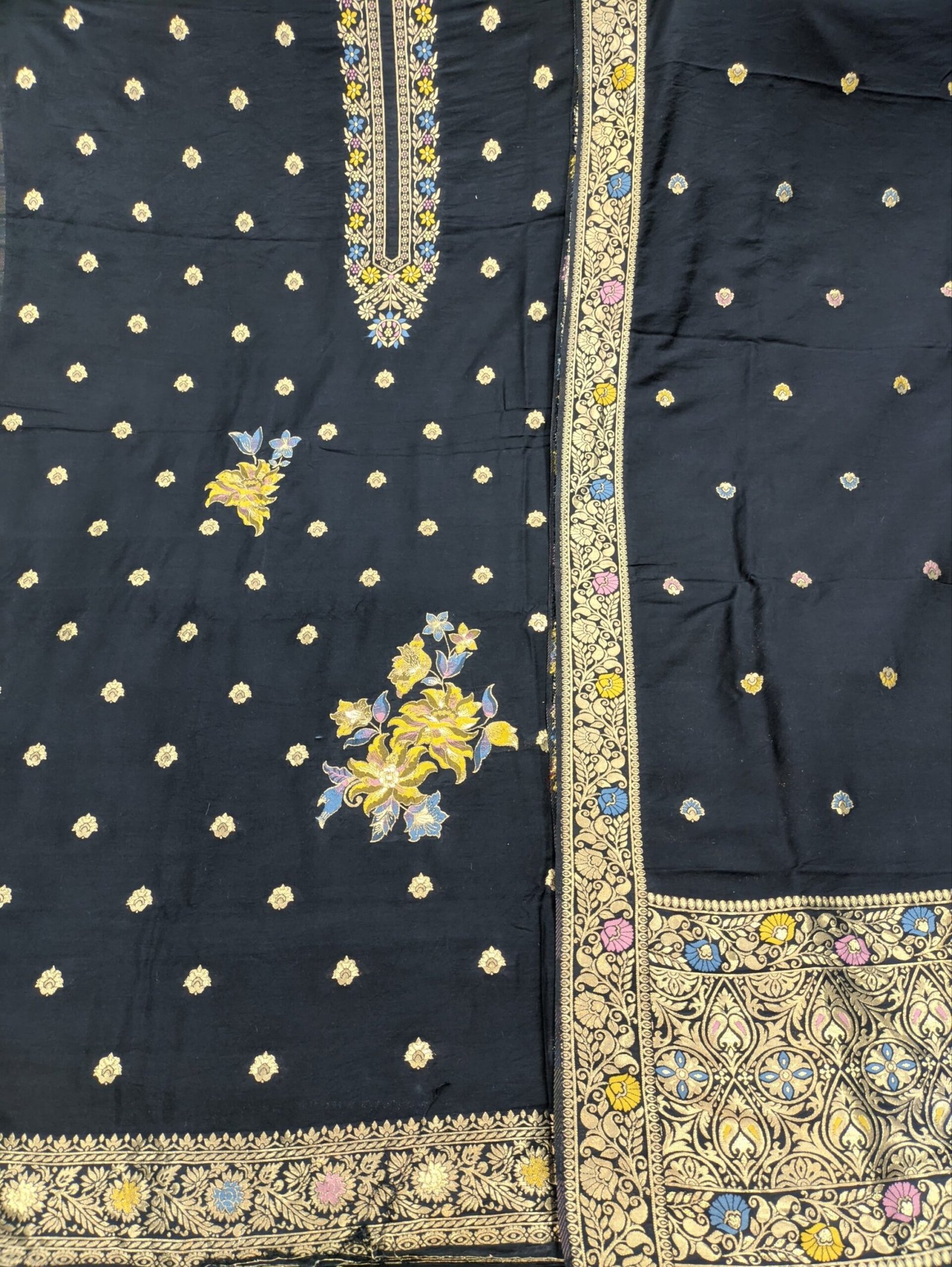 Dyeable Muslin jacquard Suit wholesale 8 pcs bundle