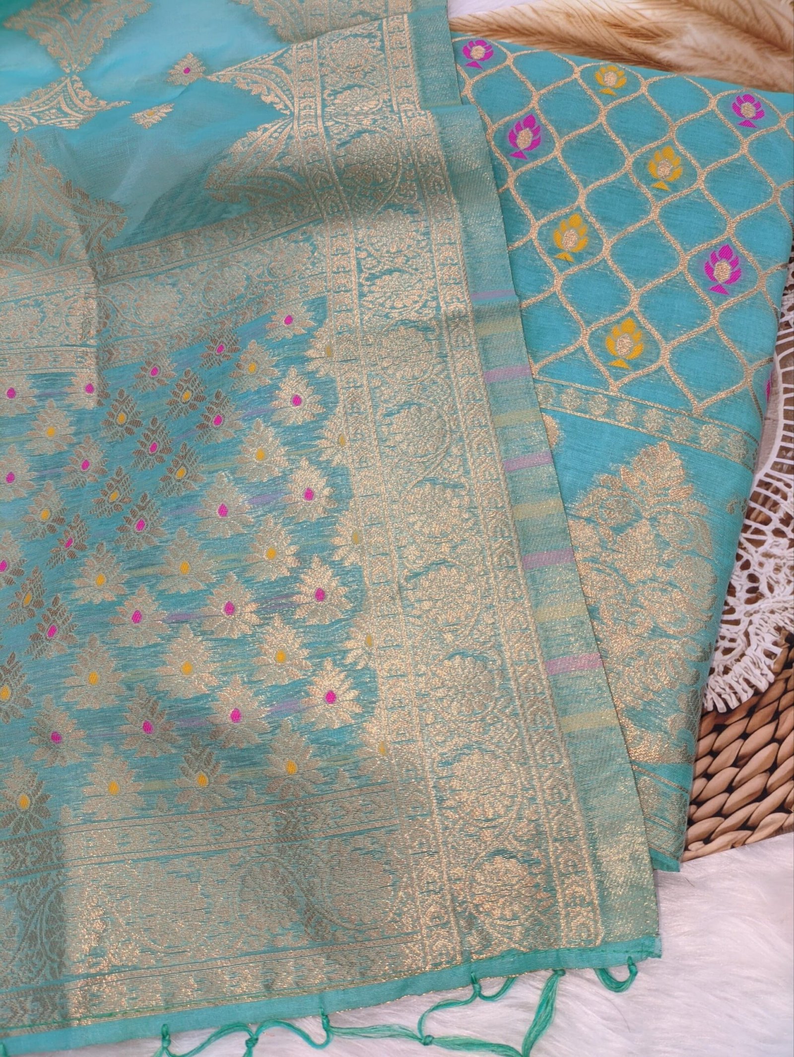 Banarasi Jacquard Cotton Suit Wholesale Bundle - 5 Premium Designs