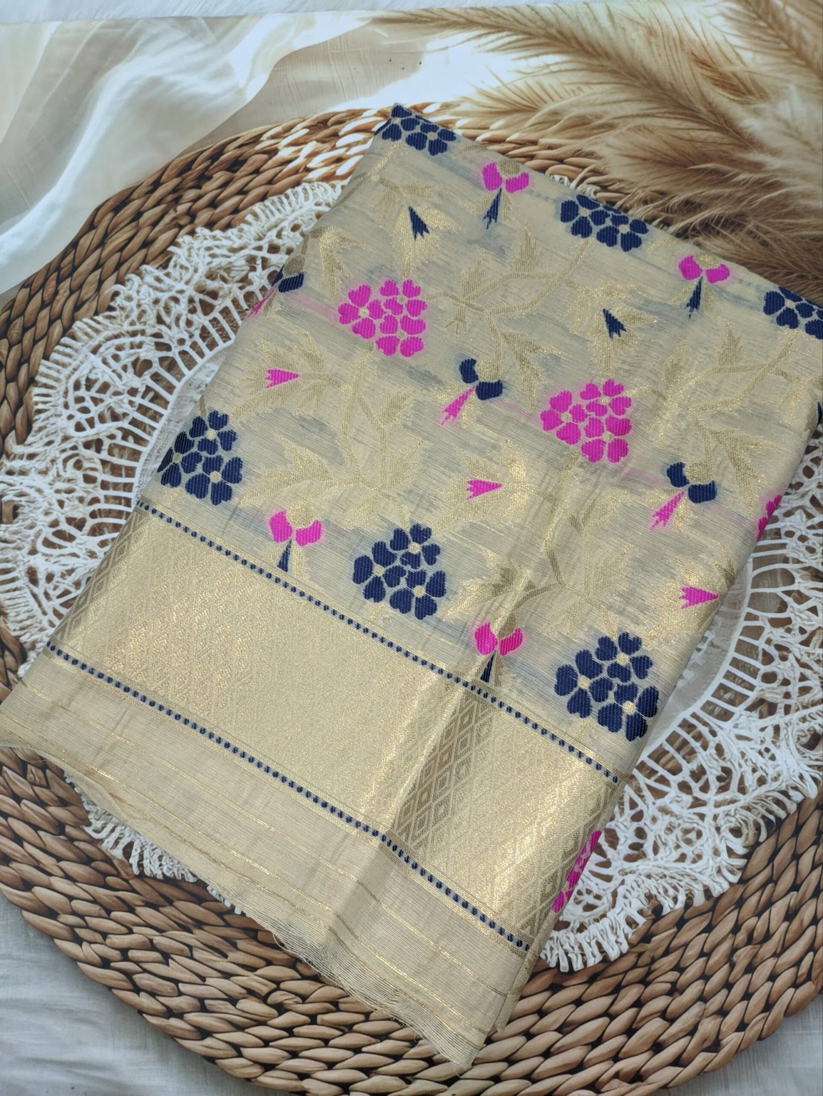 Banarasi Jacquard Cotton Suit Wholesale – 7 Pcs Bundle