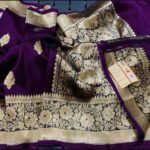 Handloom Banarasi Pure Kora Organza Saree