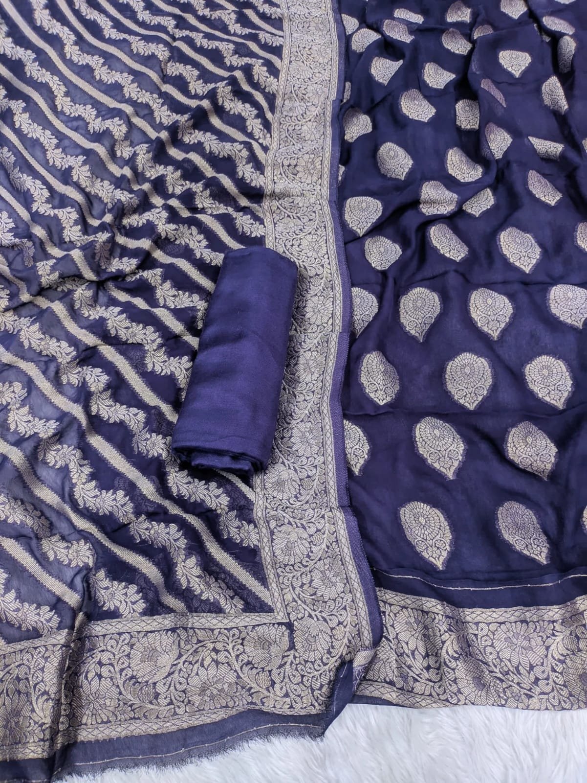 Banarasi Georgette Suit 10 Pcs Bundle/Sets