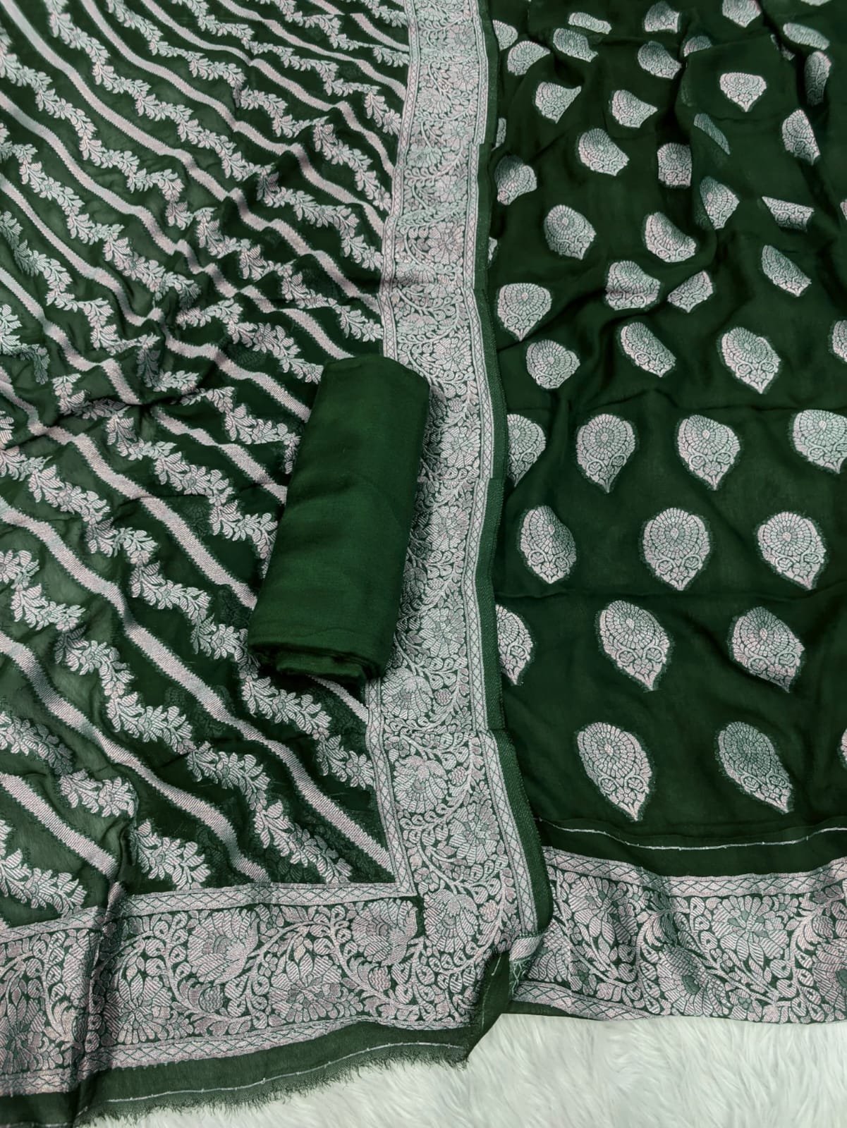 Banarasi Georgette Suit 10 Pcs Bundle/Sets