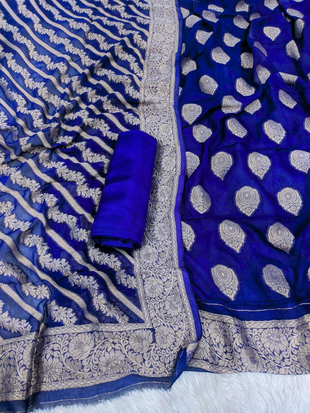 Banarasi Georgette Suit 10 Pcs Bundle/Sets