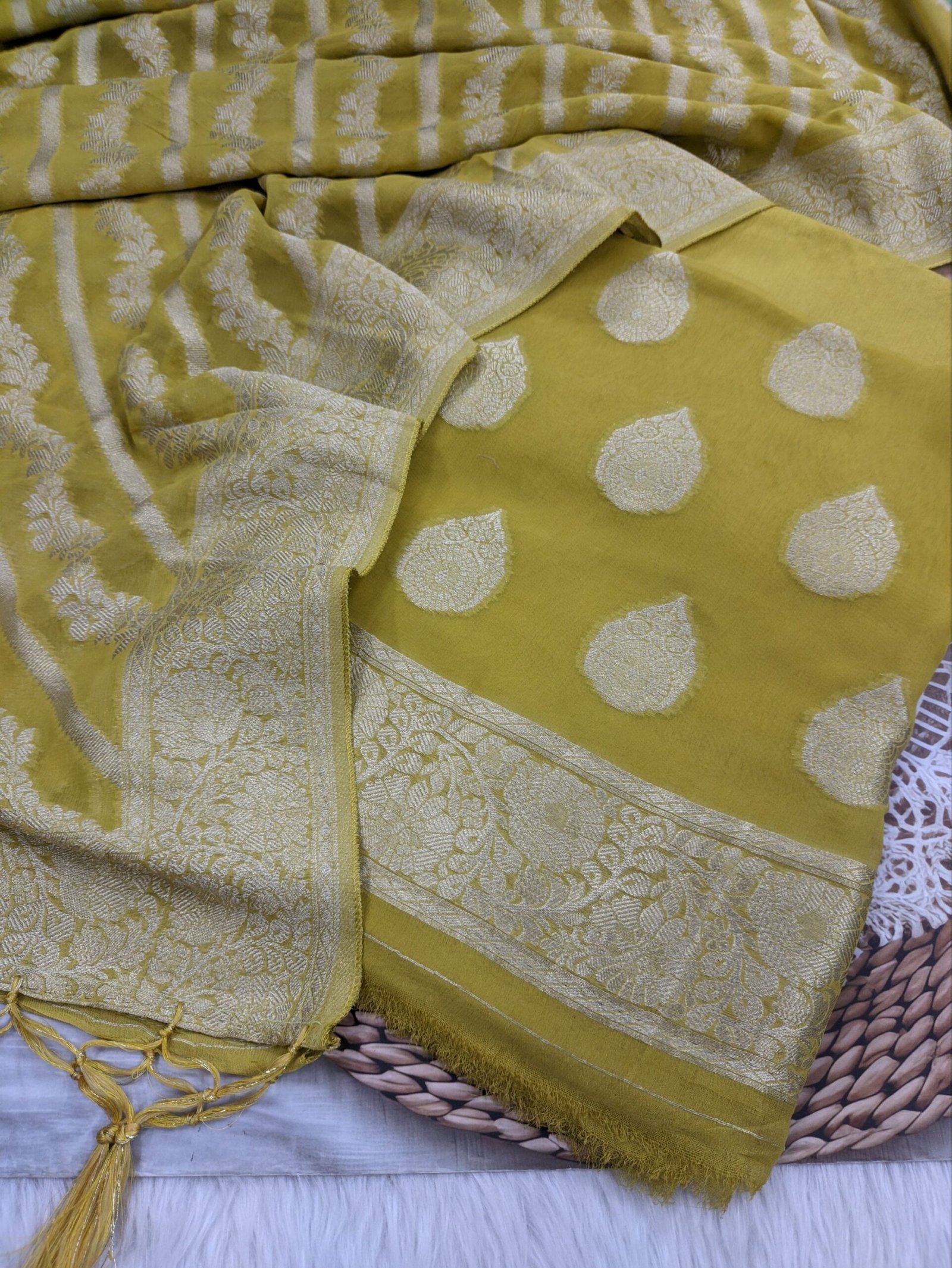 Banarasi Georgette Suit 10 Pcs Bundle/Sets
