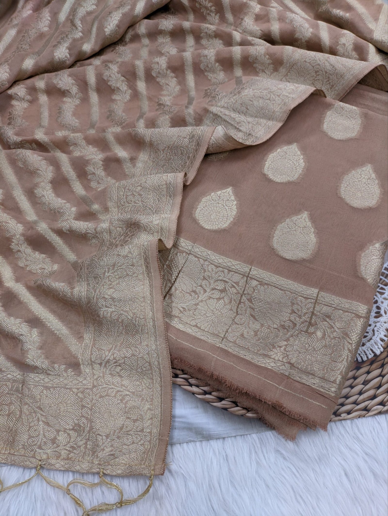 Banarasi Georgette Suit 10 Pcs Bundle/Sets
