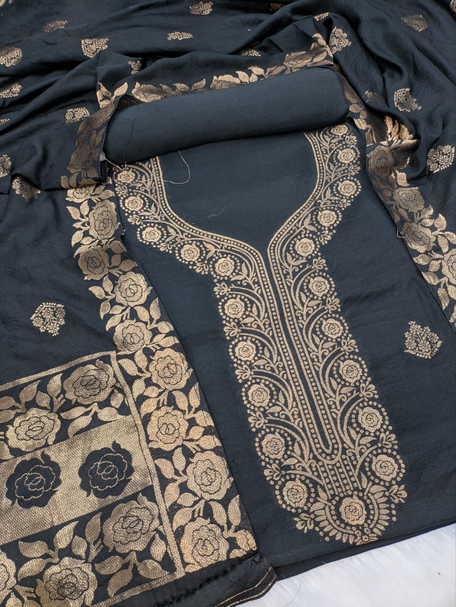 Premium Kota Chanderi Dyeable Suit Material