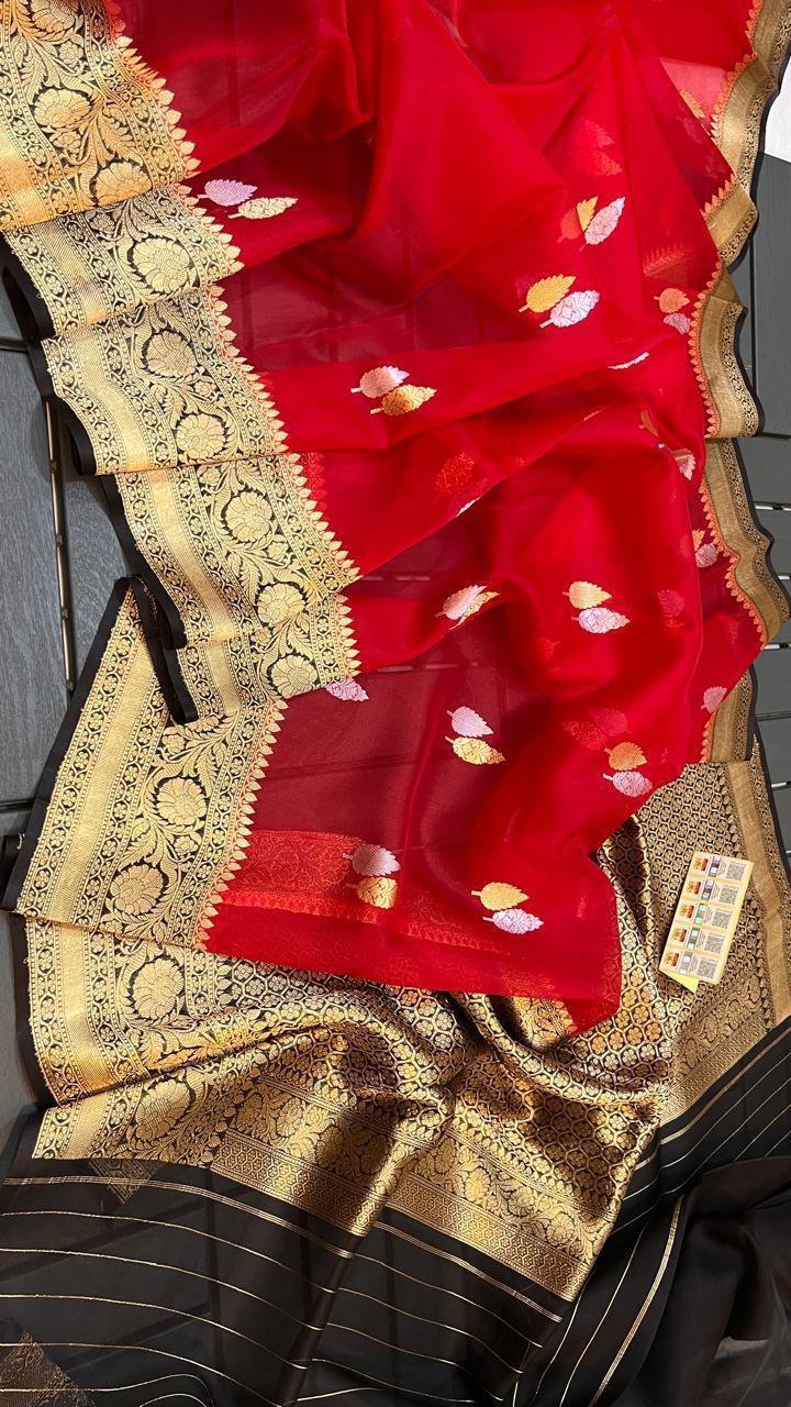 Banarasi Handloom Pure Kora Silk Saree
