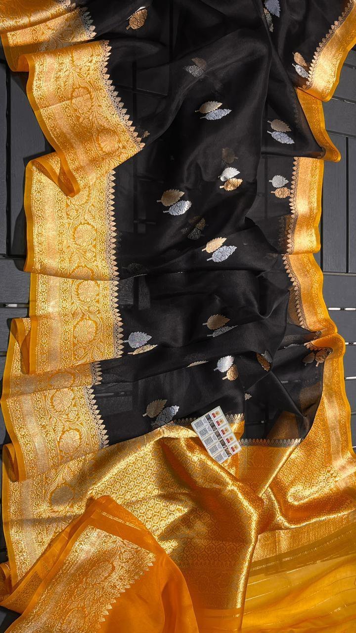 Banarasi Handloom Pure Kora Silk Saree