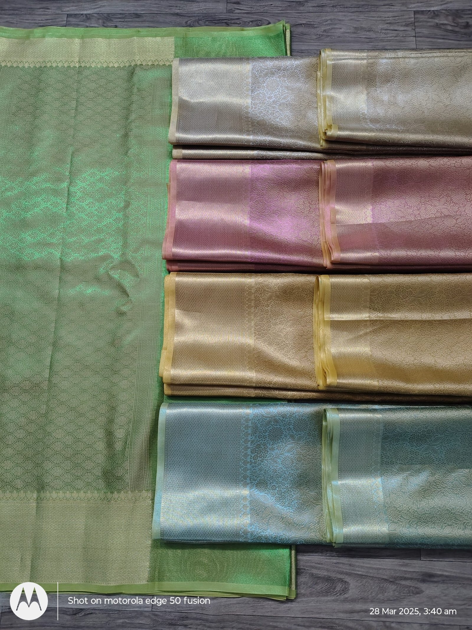 BANARASI SEMI TISSUE SOFT SILK SAREE 15pcs Bundle