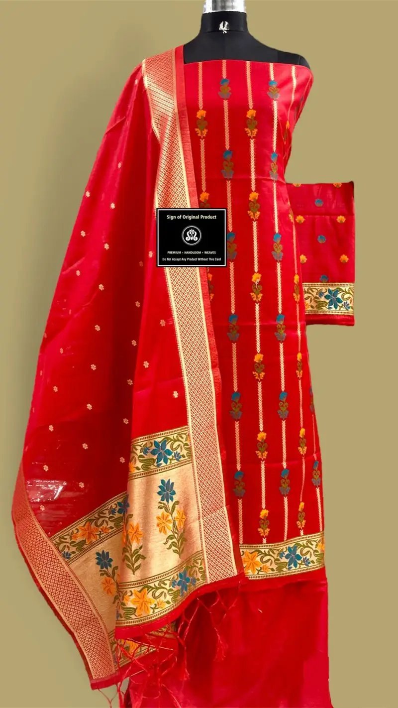Banarasi Jamdani Suit Wholesale – Cotton Silk Tilfi Meena 6 pcs catalogues - Image 3