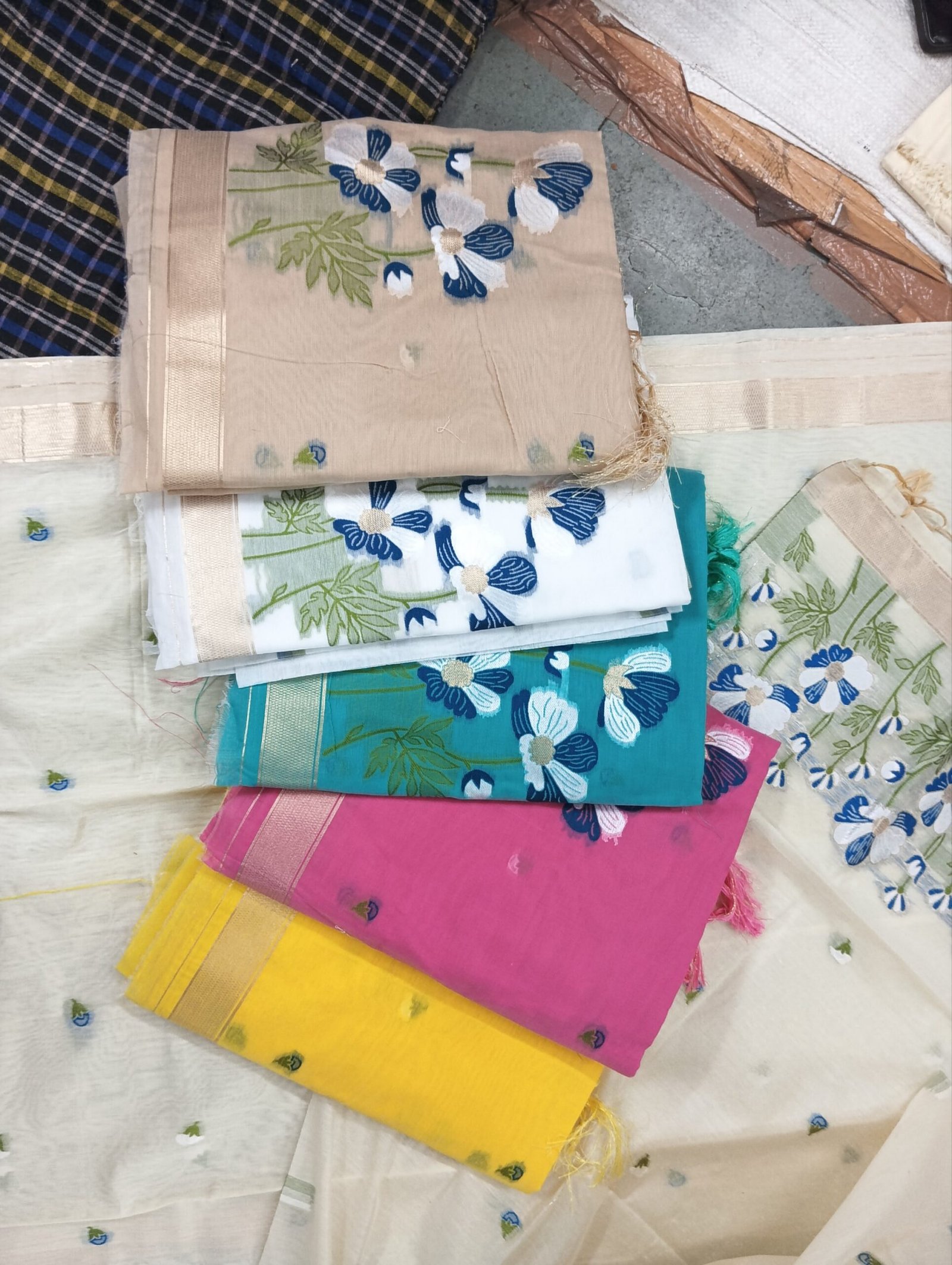 Banarasi Jamdani Cotton Silk Suit Set Wholesale – 6 Pcs Catalogue | Ansari Fashion - Image 8