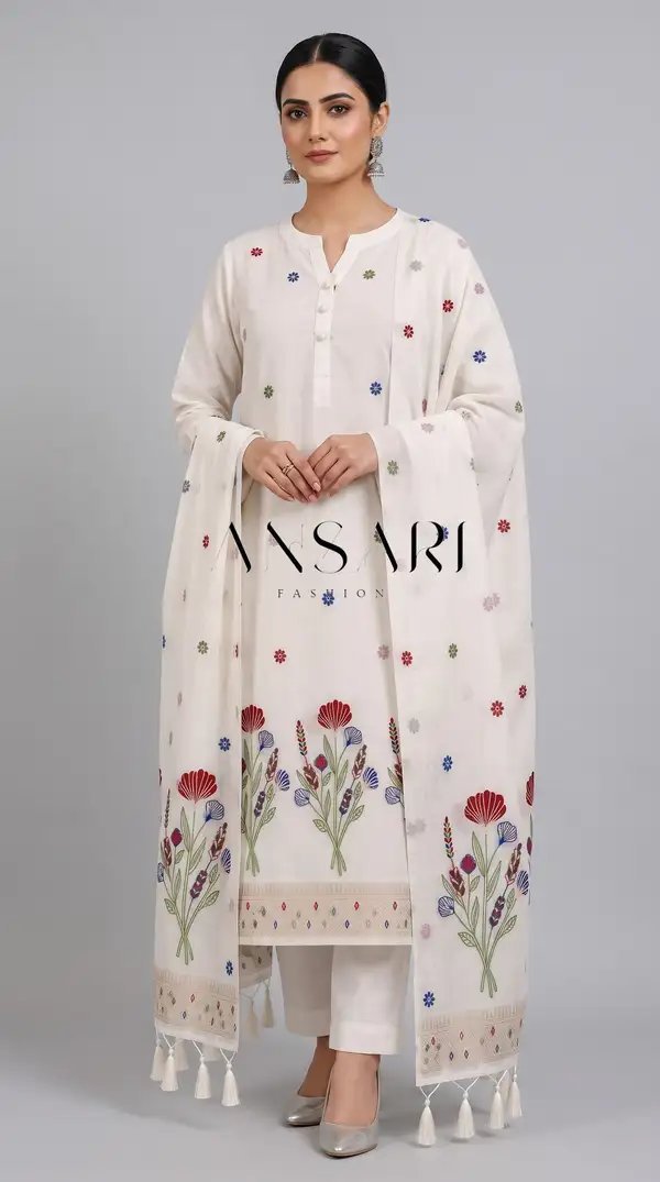 Banarasi Silky Cotton Tilfi Meena Suits Wholesale – Zari Woven Dupatta | Design 118 | 6 Pcs Catalogue - Image 6