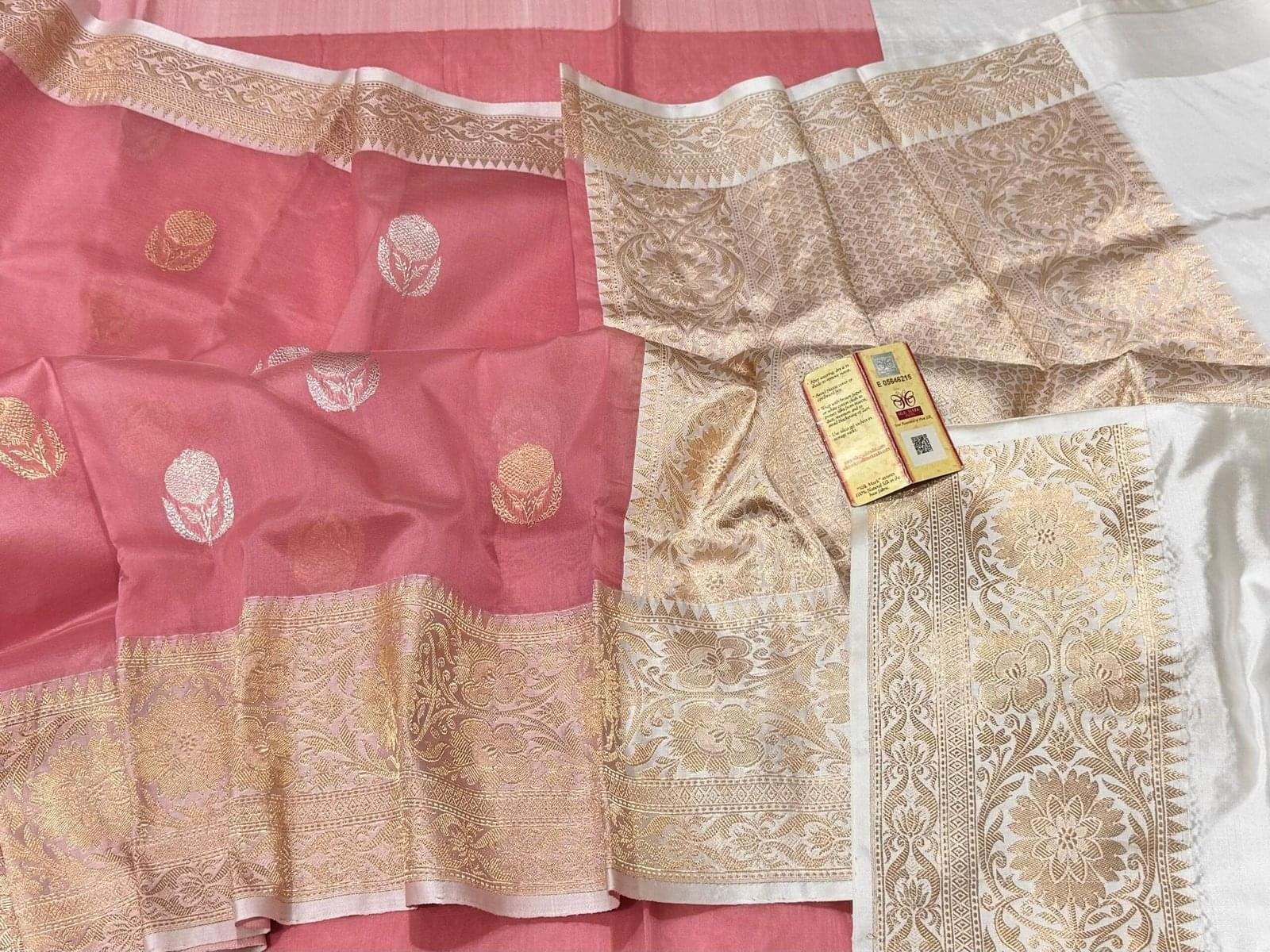 Kora Organza Banarasi Saree