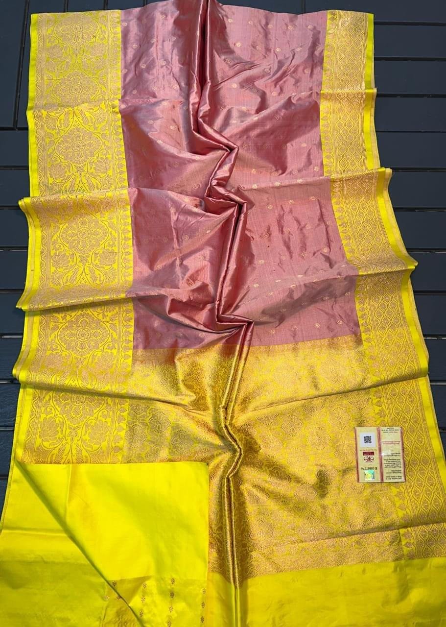 Pure Handloom Banarasi Katan Silk Saree